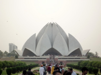Bahá'í lotus temple close-up, new delhi
