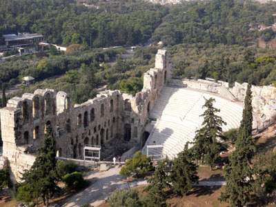 Odeon of Herodes Atticus from Acropolis