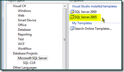 SQL Server 2005 project
