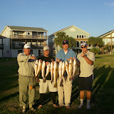 11 Reds total.  My father and I caught all 6 of ours on plum/chartruese.  Rest caught on spoons