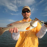 Nice redfish landed on a Amber Small Mullet