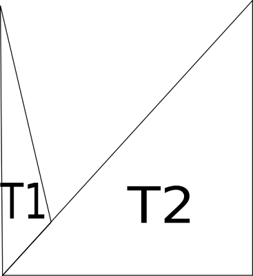 Two triangles