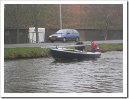 Aankomst vanuit het dorp