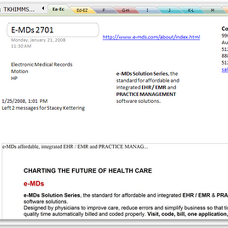 HIMMS 2008 Summary - Getting organized is the trick