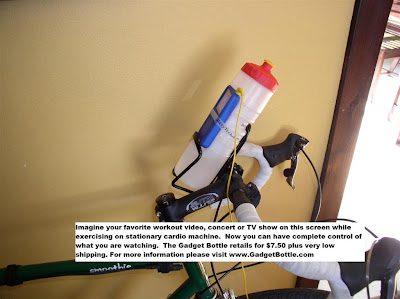 Very nice while using a stationary bike trainer.