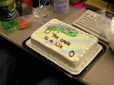 this cake is a lie