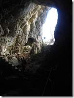 ENTRANCE seen from inside the cave