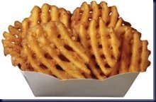Waffle fries!