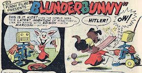 detail of vintage comic book scan funny animal comics Funny Films presents Blunderbunny