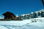 Typical Swiss chalet found in the mountain countryside!