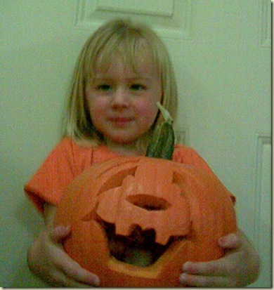 Avery With Pumpkin