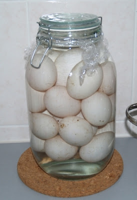 Duck Eggs soaked in brine