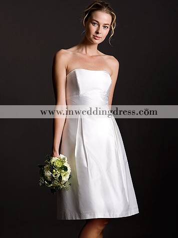 BC253 ; Short Strapless Wedding Dress