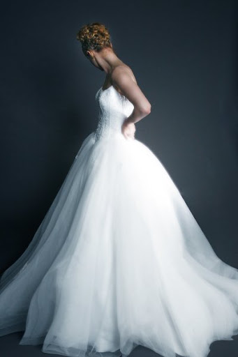 White Corset Bridal Gown Design