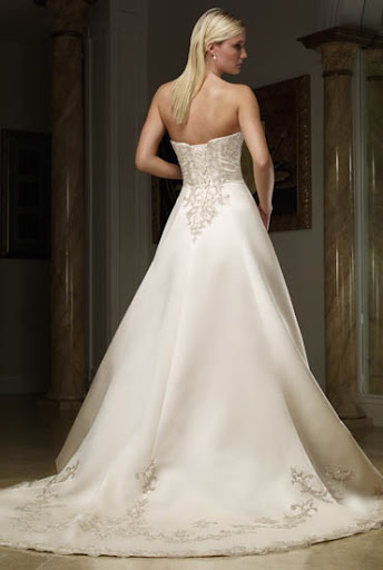naturally blonde hair + white wedding dresses