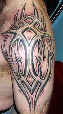 Beautiful Tribal Shouder Tattoos for men 