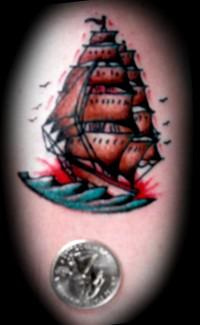 Pirates Ship Tattoo Picture