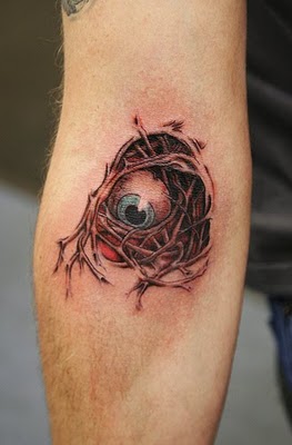 eyeball half sleeve tattoos