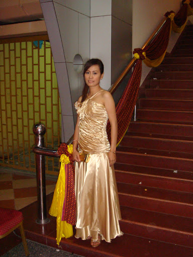 Gold Evening Wedding Gown
