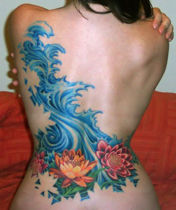 flower tattoo design. Tattoo flowers have an