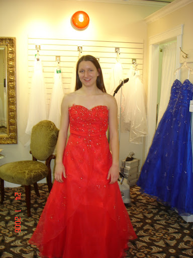 Aubrey red prom's dress HS543O98