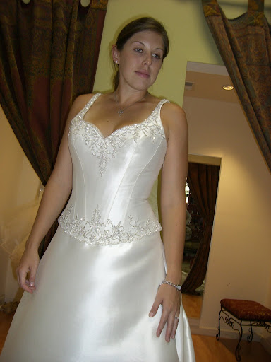 shinny beads~plus size wedding dress,bridal gowns