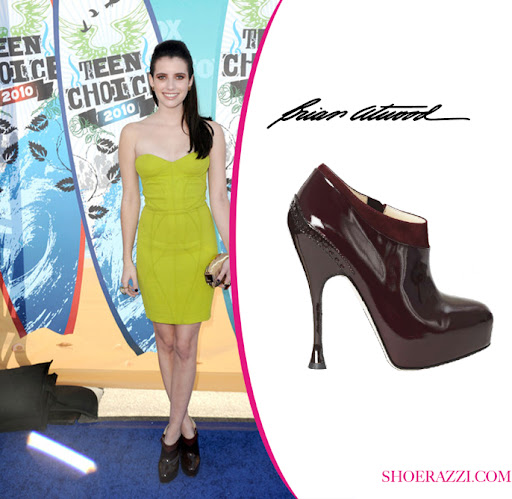 Emma Roberts in Brian Atwood Shoes