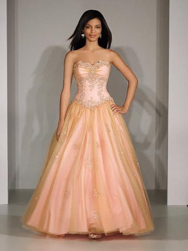 performing the elegant gown for prom/party