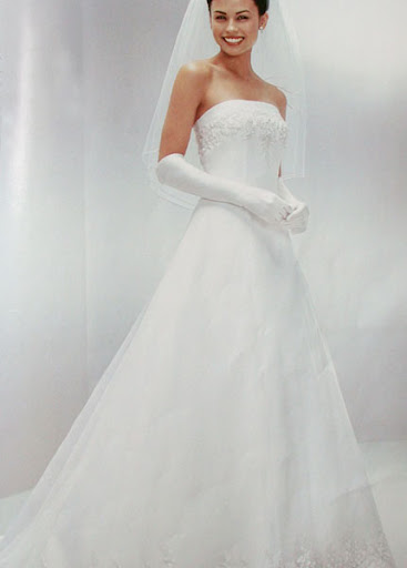 bride's bridal gown