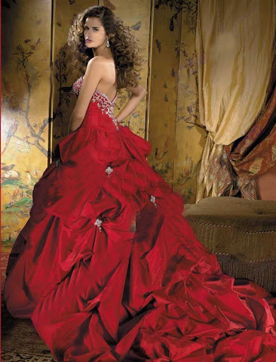 red wedding gowns
