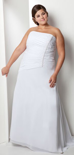 #KJ3016 Plus Size Bridal Gown Ideas