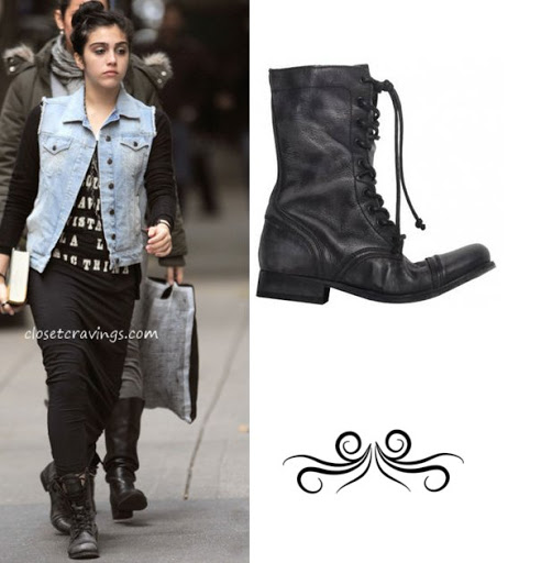 Lourdes Leon : AllSaints Military Boots Fashion Statement