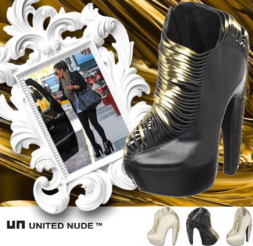 Kim Kardashian Spotted in United Nude Bootie