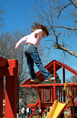 girl jumping