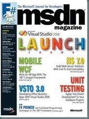 MSDN Magazine cover, sporting an article written by Andrew Arnott