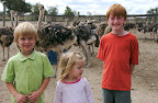 Kids at the Masaai Ostrich Farm
