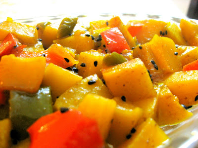 Kadhu Kalonji Ki Sabzi