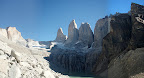 From left to right: Cerro Sur, Cerro Central, and Cerro Norte.  The Torres del Paine.