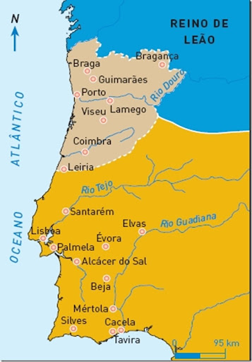 O território português em 1143