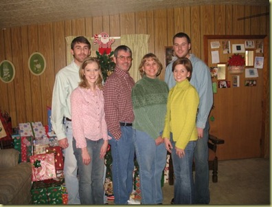 family shot at christmas 2005