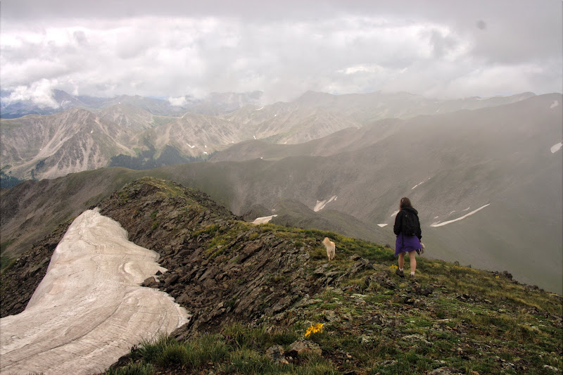 Descending the South Ridge