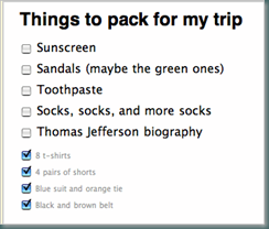sample Ta-da List
