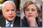 hillary_mccain0125 - Tanto Obama como Clinton vencer�an a McCain en las elecciones presidenciales