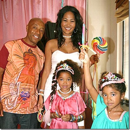 kimora_lee_simmons Russell Simmons ming, aoki lee family picture