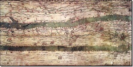 Tabula Peutingeriana, Ancient Roman Road Map