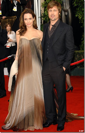 Angelina Jolie and Brad Pitt at the Screen Actors Guild Awards picture