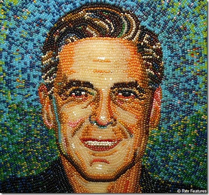 George Clooney Jelly Bean Portrait photo