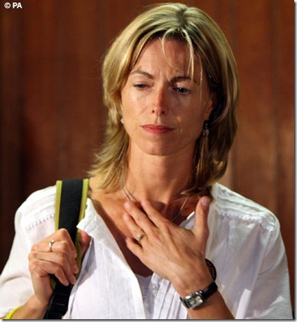 Kate McCann. With Madeleine