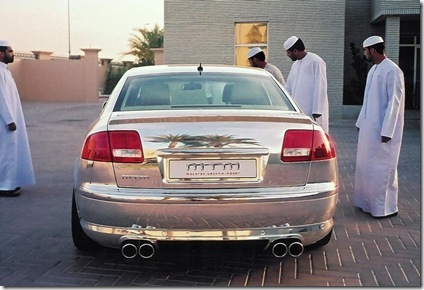 Audi A8 in Silver Made for a Sheikh of Dubai