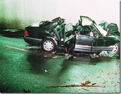 princess diana crash site. princess diana crash scene